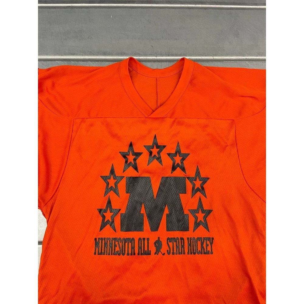 CCM Minnesotta All Star Hockey Jersey Adult Size Small Orange Number 48 - Picture 2 of 11